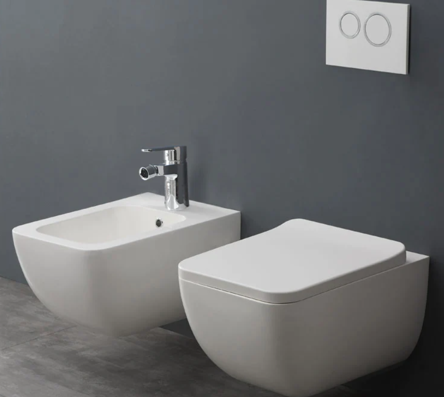 bateria bidetowa stojąca wysoko